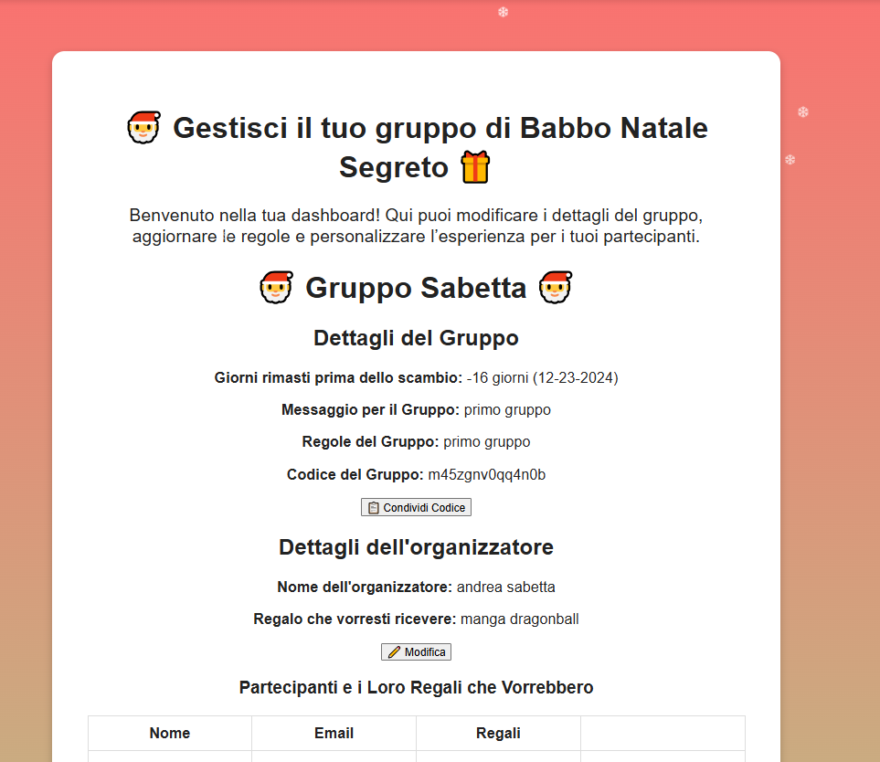 Gestisci il Tuo Gruppo Natale come un Vero Host - Sito Web Portfolio