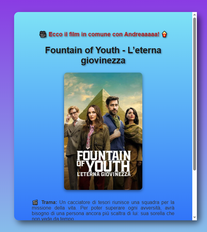 Film Trovato? Inizia la Serata Perfetta - Sito Web Portfolio